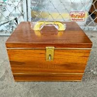 ราคา HNGM ถังออมสินไม้สักทอง ถังใส่เงิน ทรงสี่เหลี่ยมผืนผ้า กล่องใส่เงินทอน piggy bank (21509348721)