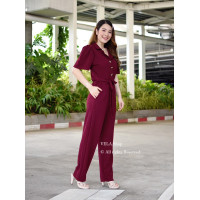 ราคา JL05 จั้มสูทขายาวเบลเซอร์ ผ้ายืดทั้งตัว ชุดผู้หญิง สวยสวย ชุดทำงาน ออกงาน แฟชั่นสาวอวบ l (8071339799)