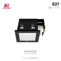 ราคา SL LIGHTING Recessed Downlight โคมไฟดาวน์ไลท์ฝังฝ้า รุ่น SL 6 612 SL 6 613 ขั้วE27 (8465369908)
