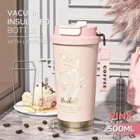 ราคา แก้วสแตนเลส รุ่นใหม่ แก้วกาแฟ 316 เก็บอุณหภูมิ นาน 6 ชม แก้วเก็บอุณหภูมิ มีฝาปิด ป้องกันการรั่วซึม ซีลซิลิโคน แก้วcoffee cup 500ml (22593093961)