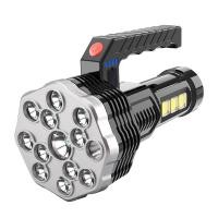 ราคา ไฟฉาย ไฟฉายแรงสูง ซูมได้ led light รุ่น ไฟฉายชาร์จไฟ หัวชาร์จเร็ว Flashlight 10000 Lumen ไฟฉายสว่างมากๆ ไฟฉาย led ชาร์จได้ ไฟฉายแคมป์ปิ้ง flash light (21956316408)