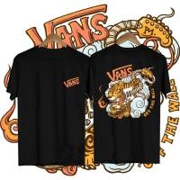 ราคา พร้อมส่ง Vans T SHIRผ้ผ้าฝ้าย 100 เสื้อยืดคอกลมด้านบนเสื้เรียบง่ายสไตล์ยุโรปและอเมริกาหลวม022 OFF THE WALL Tee (21339037095)