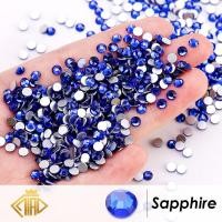 ราคา ไม่ใช่ Rhinestones กลับคริสตัลแก้วสีฟ้าชุดกาวบน Rhinestone (21460679178)