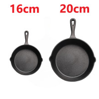 ราคา Pre Seasoned Cast Iron Skillet Set กระทะเหล็กหล่อ มีด้ามจับ กระทะเหล็กหล่อก้นลึก 16 20 26cm (21628939546)