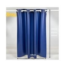 ราคา ผ้าม่านพลาสติกใส สีกรม ม่านสำเร็จรูป PVC อย่างหนา พลาสติกใสกันฝนกันแดด หน้ากว้าง 135 cm (22073094806)