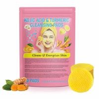 ราคา Turmeric Cleansing Pads for Dark Cotton Pads Spots Kojic Acid Cotton Balls Pads and Buds (22359855218)