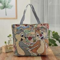 ราคา กระเป๋าผ้าแคนวาสกระเป๋าช้อปปิ้งไปตลาดสำหรับผู้หญิงกระเป๋าลายหมีพูห์ถุงหิ้วสำหรับไปทำงานกระเป๋าใบใหญ่กันน้ำกระเป๋าผ้าใบผ้าอ๊อกฟอร์ด (13707839201)