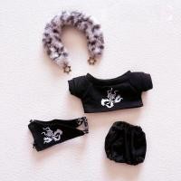 ราคา MBER สีดำสีดำ เสื้อผ้ามินิ อุปกรณ์เสริมของเล่น ชุดตุ๊กตาไอดอล เสื้อโค้ทขนสัตว์ตุ๊กตา เสื้อกั๊กตุ๊กตาผ้า เสื้อผ้าตุ๊กตา20ซม กางเกงตุ๊กตาผ้า (17570497590)