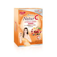 ราคา วิตามินซี เนเจอร์ซี สูตรใหม่ แบบกล่อง บรรจุ 6 ซอง (17983358411)