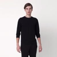 ราคา KOOS เสื้อยืดคอกลมแขนยาว เสื้อเปล่า การันตีสีไม่ตกผ้าไม่ย้วย 100 คอตตอน สีดำ (1939458306)