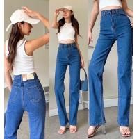 ราคา ยีนส์ทรงขากระบอกตรง สีฟ้าคราม เอวสูงปรี๊ดสะใจ เก็บพุง พรางสะโพก ขายาวไม่ลอย ให้ลุคเรียบ หรู คลาสสิค ใส่ทำงานได้ เที่ยวได้ (22024516230)