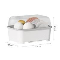 ราคา Simple Kitchen ที่คว่ำจานพลาสติก ที่คว่ำจานมีฝาปิด ที่วางจาน ชั้นวางจานแบบปิด Dish rack ที่คว่ำแก้วน้ำ มีฝาปิดแน่น กันฝุ่นละออง กันแมลง เเละรองรับน้ำหนักได้ดี (22006116105)