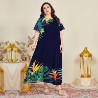 ราคา ใบไม้สีเขียวบวกขนาดเสื้อผ้าสำหรับผู้หญิงชุดลำลองชุดฮาวาย Maxi ผู้หญิง S 5XL (21876861770)