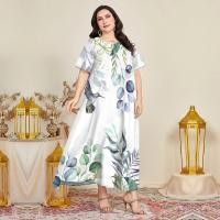 ราคา ใบไม้สีเขียวบวกขนาดเสื้อผ้าสำหรับผู้หญิงชุดลำลองชุดฮาวาย Maxi ผู้หญิง S 5XL (21876861785)