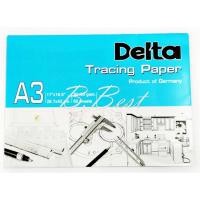 ราคา Delta เดลต้า Tracing paper กระดาษไข กระดาษลอกลาย กระดาษไขเขียนแบบ 90 95 แกรม ไม่มีกรอบ ขนาด A4 A3 กระดาษไขร่างแบบ กระดาษไขลอกลาย กล่องละ 50 แผ่น (14343447701)