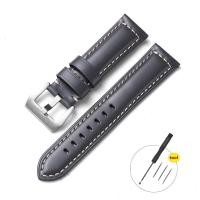 ราคา สายนาฬิกาหนังวัวแท้22มม ขนาด18 20 22 24 26มม สำหรับ Samsung Galaxy Watch 42มม Active 40 44มม สายหนังแท้22มม สำหรับ Samsung Gear S3 Galaxy Watch 46มม Samsung Watch 3 46มม (21597109466)