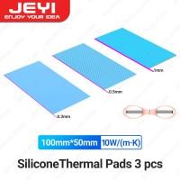 ราคา JEYI แผ่นความร้อนซิลิโคน3แพ็ค100X50มม 0 3 0 5 1มม ประสิทธิภาพการนำความร้อนสูง6 10 W mk สำหรับ CPU GPU SSD เย็น (21666078289)