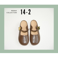 ราคา รองเท้าเเฟชั่นผู้หญิงเเบบเเตะสวมปิดหน้าเท้าส้นเตี้ย No 14 2 NE NA Collection Shoes (22384511856)