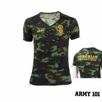 ราคา เสื้อรองในทหาร ผ้านาโน ลายพรางดิจิตอล เข้ม คอวี งานสกรีน คุณภาพสูง สกรีนโลโก้ กองทัพบก หลังสกรีน กองทัพบก ROYAL THAI ARMY (19518886308)
