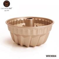 ราคา Chefmade แท้ พิมพ์เค้ก พิมพ์เค้กปล่อง พิมพ์ปล่องเกลียวสีทอง แบบ Non stick พิมพ์ Bundt WK9084 (16444030445)