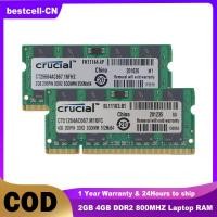 ราคา Crucial RAM DDR2 2GB 4GB 800MHz Laptop SODIMM Memory PC2 6400 200 Pins 1 8V Notebook Memory Module (22489039278)