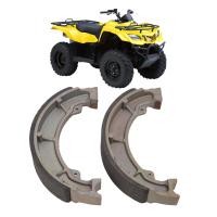 ราคา 2 ชิ้น เซ็ต ATV ด้านหลังผ้าเบรคเปลี่ยนรองเท้าสำหรับ Suzuki Eiger 400 LT F400 2002 2007 (15669381267)