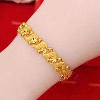 ราคา ทองอิตาลี 18k สร้อยข้อมือทองครึ่งสลึง สร้อยข้อมือหัวใจดอกไม้รูปตัว S น้ำหนักทอง 0 9 กรัม ทองคำแท้ 96 5 กำไลข้อมือทอง ทองโคลนนิ่ง ทองชุบ ทองปลอม ทองเคลือบแก้ว (22427442963)