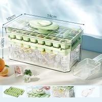 ราคา กล่องน้ำแข็ง ถาดน้ำแข็ง Ice cube tray 32 64 ช่อง ที่ทำน้ำแข็ง มีฝาปิด กล่องทำน้ำแข็งพร้อมฝาปิด 1 ชั้น 2 ชั้น Ice Box แม่พิมพ์น้ำแข็ง ถาดรองน้ำแข็ง ฟรีที่ตักน้ำแข็ง (22033541689)