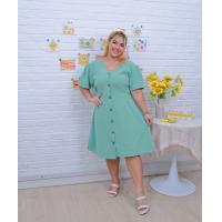 ราคา ส่งฟรี ชุดเดรสสาวอวบคอวี ชุดเดรสคนอ้วน ทำงาน ไซส์ใหญ่ สุภาพ งานแฟชั่นผู้หญิงไซส์ใหญ่ รุ่น ด127 (22372416546)