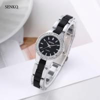 ราคา นาฬิกาผู้หญิง Senkq แฟชั่น กันน้ํา สายเซรามิก เพชร นาฬิกาควอทซ์ รุ่น T36 (21342062173)