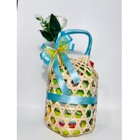 ราคา ชุด สังฆทาน สำหรับทำบุญ แบบชะลอมหูหิ้ว ขนาด 7 นิ้ว ในชะลอมมีของทั้งหมด 7 อย่าง (21431948450)