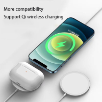 ราคา ใหม่เอี่ยมเครื่องชาร์จแบตเตอรี่ไร้สายแม่เหล็ก15W สำหรับ iPhone 13 12 11 Pro MAX Mini Type C ชาร์จเร็วสำหรับ iPhone 8 Plus XR XS MAX SE (18319046468)