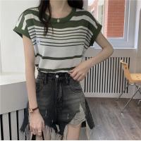 ราคา LH Bigsize สวยสุดในย่าน เสื้อแฟชั่น2023 เสื้อยืดแขนสั้นลายทาง เสื้อยืดสไตล์ชิวๆแต่งตัวเท่ๆไม่ซ้ำใคร ใส่สบาย ฤดูกาลนี้ต้องมีสักตัว (21232365752)