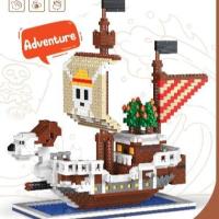 ราคา ของเล่น ตัวต่อ บล็อก แบบนาโน เรือวันพีช DIY ประกอบอิฐรุ่น (22165088758)