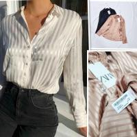 ราคา ZARA เสื้อเชิ๊ต แขนยาว เนื้อผ้าซาติน พิมพ์ลาย แท้ชนช็อป มีหลายสีตามรูป ทรงหลวมๆ (22532186241)