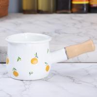 ราคา Ouli Jia หม้อนมแบบด้ามเดี่ยวปากคู่ขนาดมินิ10ซม เคลือบหม้อเนยเคลือบด้ามเดี่ยวหม้อเสริมอาหารสำหรับเด็กใช้ในบ้าน (20014048148)