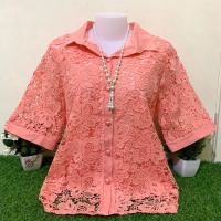 ราคา เสื้อลูกไม้กระดุมคอปก เสื้อลูกไม้คนแก่ใส่งานบุญ รอบอก38 42นิ้วยาว24ฟรีไซส์ เสื้อเชิ้ตคนแก่ เสื้อลูกไม้ผ้าลินิน เสื้อคนแก่ใส่งานบวชงานแต่ง เสื้อผ้าคนแก่ เสื้อลุกไม้2024 (21460582884)