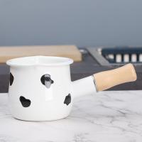 ราคา Ouli Jia หม้อนมแบบด้ามเดี่ยวปากคู่ขนาดมินิ10ซม เคลือบหม้อเนยเคลือบด้ามเดี่ยวหม้อเสริมอาหารสำหรับเด็กใช้ในบ้าน (19944069881)