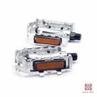 ราคา บันไดจักรยานอลูมิเนียม อุปกรณ์จักรยาน มี 2 สี สีเงิน และ สีดำ Bicycle pedals (12772431611)