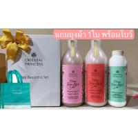 ราคา เซ็ตกระเป๋าปีใหม่ 2024 Oriental Princess โอเรียนทอล พรินเซส รวม4ชิ้น กระเป๋าใบใหญ่ โลชั่น อาบน้ำ Sweet berry แป้งฝุ่น (21269951972)