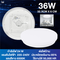 ราคา ไฟซาลาเปาเพดาน LED โคมไฟเพดานบ้าน แสงสีขาว 24W 36W 48W ceiling light ไฟกลมติดเพดานห้อง ระเบียง ห้าง คุณภาพสูง ปลอดภัย ทนทาน (22322368364)