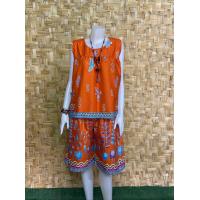 ราคา ชุดเสื้อคอปาดแขนในตัว ใส่นอน ใส่อยู่บ้าน ใส่เล่น ชุดผ้าปาเต๊ะลายดอกกล้วยไม้ สีสันสดใส ใส่สบาย ขนาดฟรีไซส์ (22272780275)