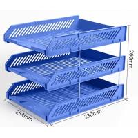 ราคา ถาดใส่เอกสาร ชั้นเอกสาร A4 ชั้นวางเอกสาร ชั้นวางเอกสาร 3 ชั้น ชุดสำหรับจัดเก็บบนโต๊ะทำงาน ถาดพลาสติกแข็ง (21747242418)