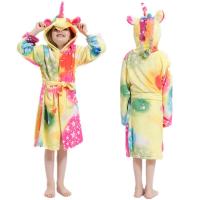 ราคา เสื้อคลุมอาบน้ำยูนิคอร์น Kigurumi สำหรับเด็กผู้หญิงชุดนอนรุ้งยูนิคอร์นดาวชุดคลุมอาบน้ำมีฮู้ดลายการ์ตูนชุดนอนคอสเพลย์สัตว์ (7409954204)