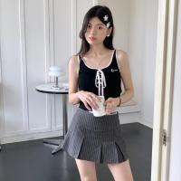 ราคา mimi didi XS XXL กระโปรงทรงเอ กระโปรงกางเกงเทนนิส เอวต่ํา ลายทาง สไตล์เกาหลี แฟชั่น ลายทางเอวยืด ผ้าอย่างดีมีซับใน ใส่สบาย 8804 (21237512802)