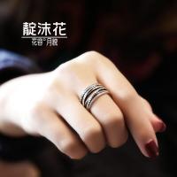 ราคา แหวนไขว้หลายชั้นวินเทจเงินแท้ S925แหวนแฟชั่นเรียบหรูแหวนสวมนิ้วชี้ข้อต่อมีเอกลักษณ์เครื่องประดับแหวนนิ้วก้อย (21089911018)