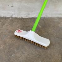 ราคา แปรงขัดพื้นขนทองเหลือง ด้ามจับยาว 120 ซม คละสี (21419203558)