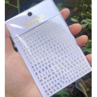 ราคา 26 3D ตัวอักษรตัวเลขภาษาอังกฤษศิลปะติดเล็บตัวเองสติ๊กเกอร์ตกแต่งคำเล็บเล็กติดดอกรอยสักสติ๊กเกอร์ตกแต่ง S (16727344019)