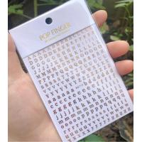 ราคา 26 3D ตัวอักษรตัวเลขภาษาอังกฤษศิลปะติดเล็บตัวเองสติ๊กเกอร์ตกแต่งคำเล็บเล็กติดดอกรอยสักสติ๊กเกอร์ตกแต่ง S (16727344021)