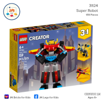 ราคา LEGO Creator 3 in 1 31124 Super Robot 159 Pieces สำหรับเด็กอายุ 6 ปีขึ้นไป Brick Toy ตัวต่อ เลโก้ ของเล่น ของขวัญ เสริมพัฒนาการ เสริมทักษะ (22451506339)